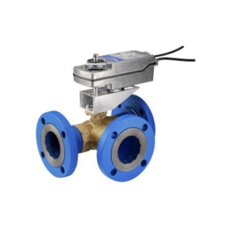 VG18A5MW+92NGGC: Ball Valve Assembly, 3 Way, 4 in. without Switches