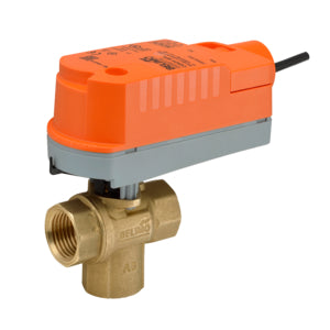 Z3050Q-H+CQKB24-LL: ZoneTight(TM),0.5",3 Way,2.7 Cv,w/ Electronic Fail-Safe,24V,On/Off, Zone Valve