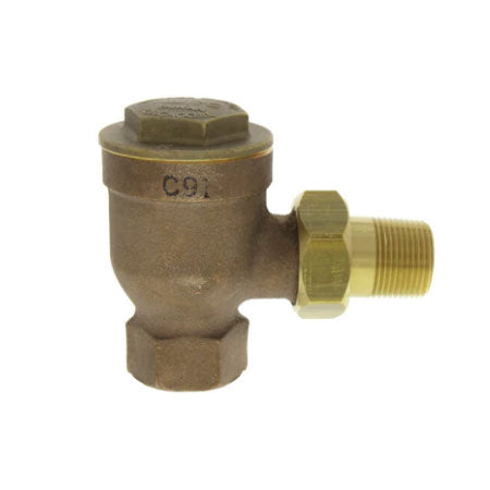 402006: 3/4" npt, Angle Pattern, 25 PSI Differential Pressure Rating, Series 17C Balanced Pressure Thermostatic Steam Trap (Model 17C-A-3-25)