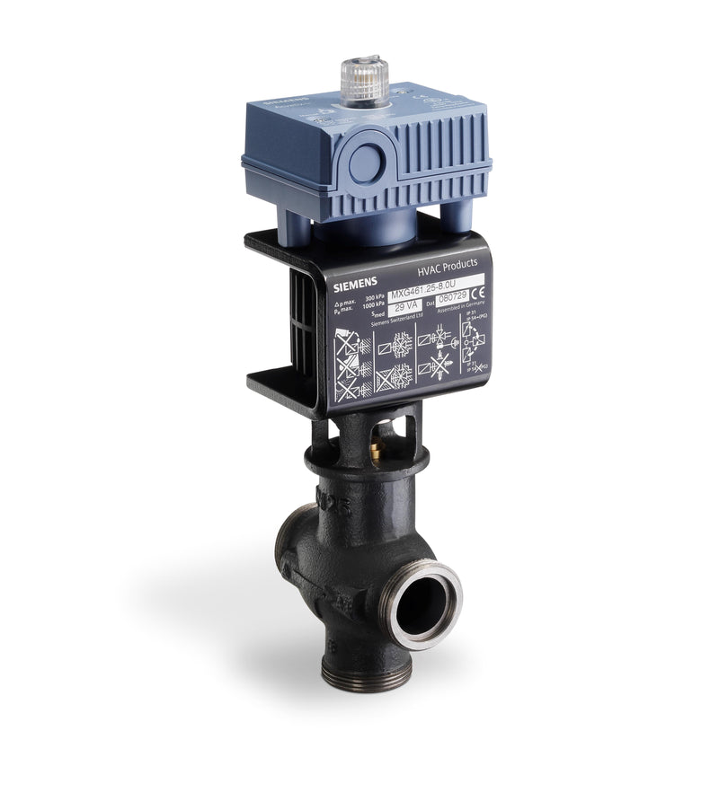 MXG461.25-8.0U: MXG461.25-8.0U - Magnetic 1" Valve, 2-way or floating, 9.4 Cv, 0 to 10V control, w/ NPT unions