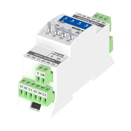 iSMA-B-4U4O-H: 4UI and 4DO w/Hand Operation - Serial w/BACnet or Mods