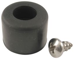 1421T7: Bumper / Feet, Round, Black, 12.7 mm, Rubber, Screw, 1421 Series