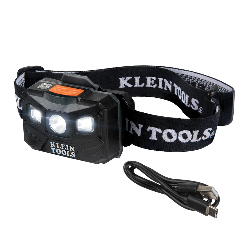 56048: Rechargeable Headlamp with Strap, 400 Lumen All-Day Runtime, Auto-Off