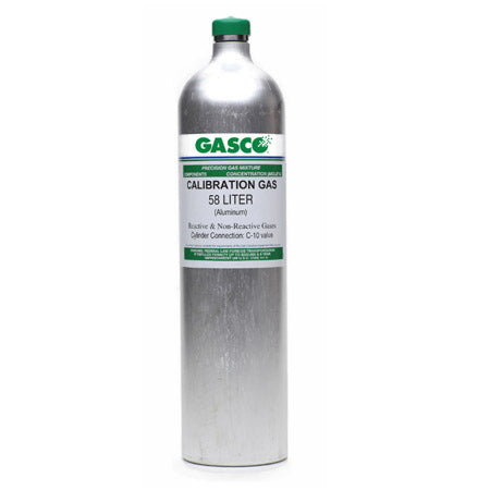 58L-252-5: Cl2 5ppm 58L Aluminum cylinder **GAS CANISTERS ARE NON-RETURNABLE - HAZMAT SHIPPING CHARGES WILL APPLY**