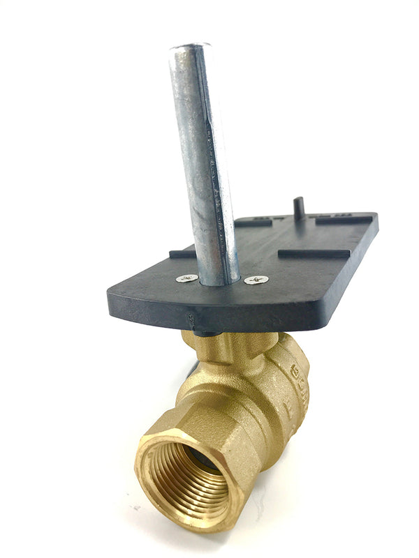 599-10308: 2W 3/4", 6.3CV ball valve, chrm-plated brass ball, brass stem, 200psi close-off