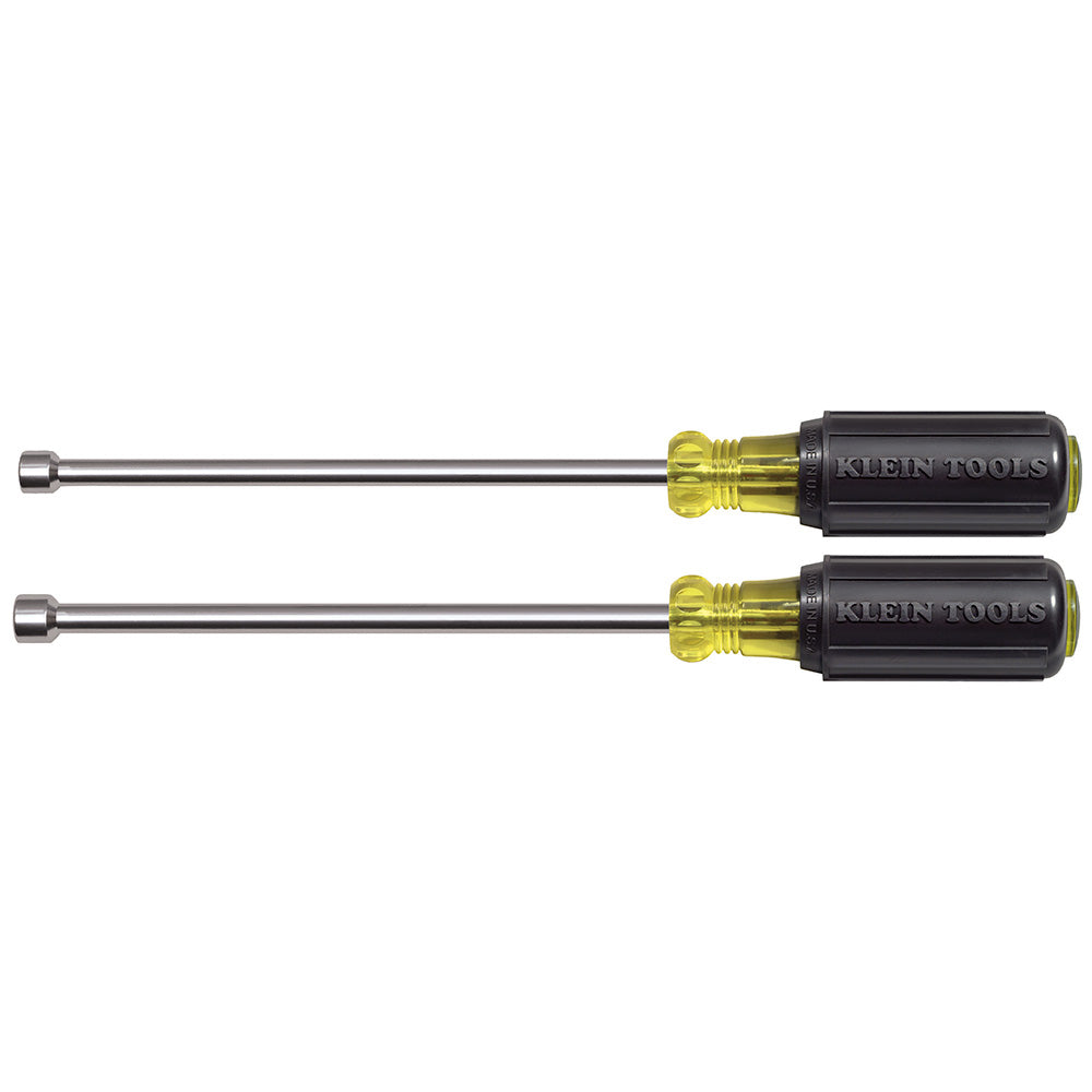 646M: Nut Driver Set 6" Shafts, Magnetic 2 Pc