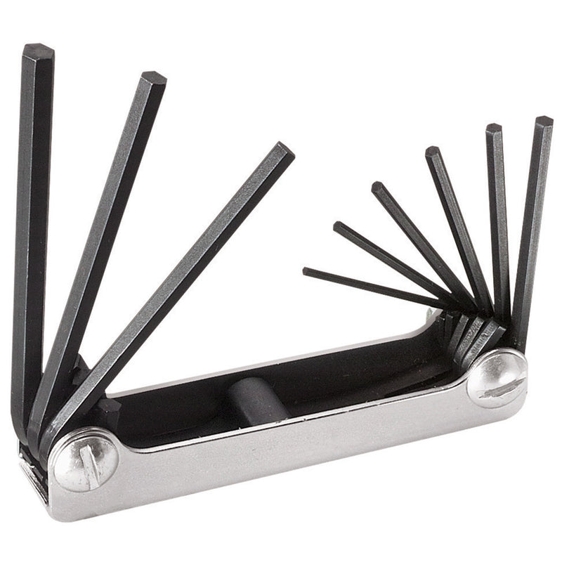 70591: Nine-Key Inch Folding Hex Key Set