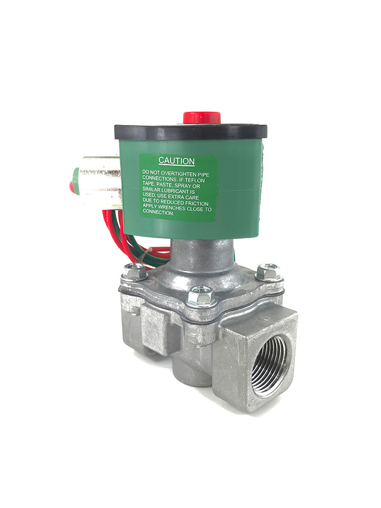 8215G33 120/60: Valve,Solenoid, 2 Way Normally Open, 3/4", NPT, 120Vac, 4.6 Cv 247,500 btu/hr 0-125 PSI Air-Fuel Gas Vent Valve with Aluminum Body, NBR Seals