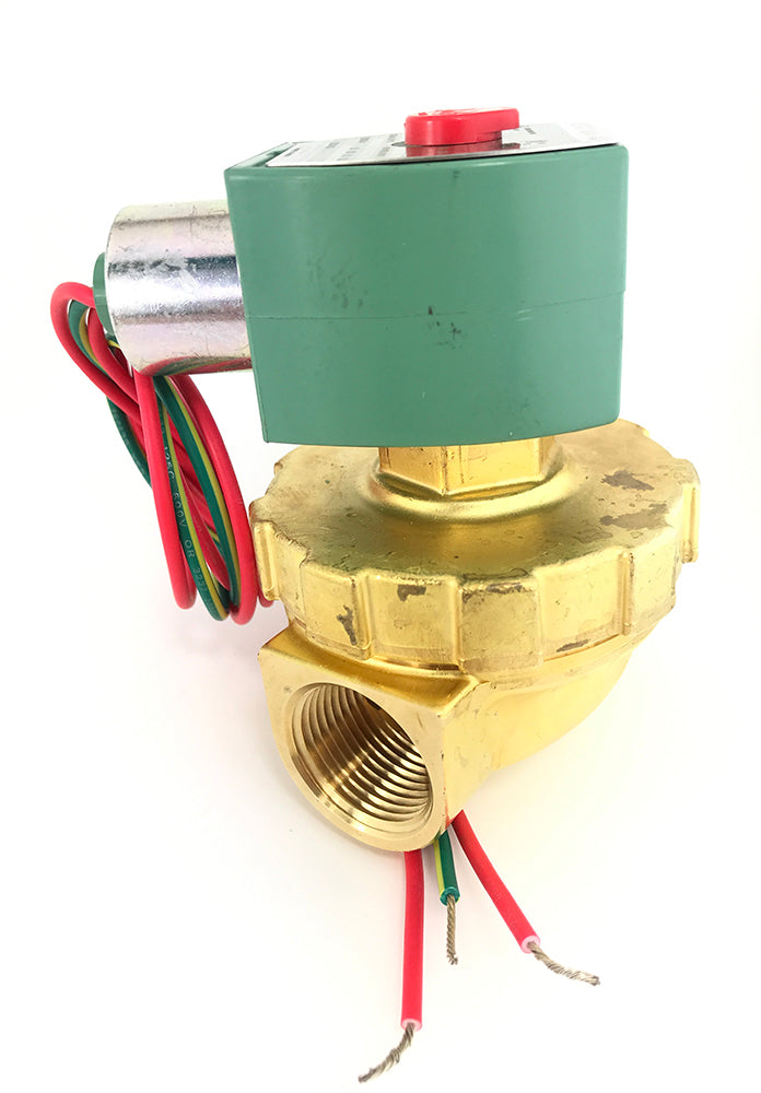 8220G407-120V: Valve,Solenoid, 2 Way Normally Closed, 3/4", NPT, 120Vac, 8.8 Cv 5-50 PSI Steam 5-150 PSI Hot Water Pilot Operated Brass Body with EPDM