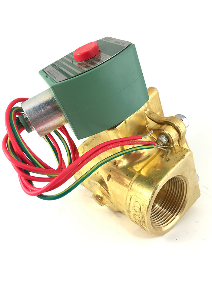 8220G7-24V: Valve,Solenoid, 2 Way Normally Closed, 1", NPT, 24Vac, 13.5 Cv 5-50 PSI Steam 5-150 PSI Hot Water Pilot Operated Brass Body with EPDM Diaphragm