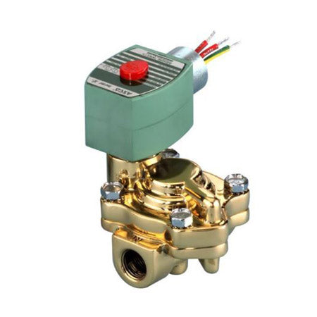 8221G009 120/60: Valve Solenoid, 2 Way Normally Closed, 1 1/4", NPT, 120Vac, 13 Cv 5-150 PSI Water Pilot Operated Slow Closing