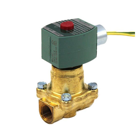 8222G2LT: Valve,Solenoid, 2 Way Normally Closed, 1/2", NPT, 120Vac, 3.8 Cv 0-90 PSI Cryogenic Service Brass Body with PTFE Seals and Nema 4X Enclosure