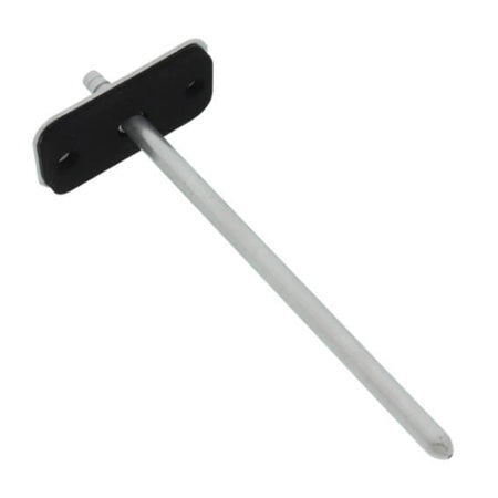 A-489: 4" Stainless Steel Static Pressure Tip with Flange, Straight