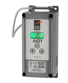 A421GEF-01C: Low-Voltage Type 4X Electronic Temperature Control: Type 4X (NEMA), IP66 watertight enclosure for surface-mount applications. Rated for 24 VAC