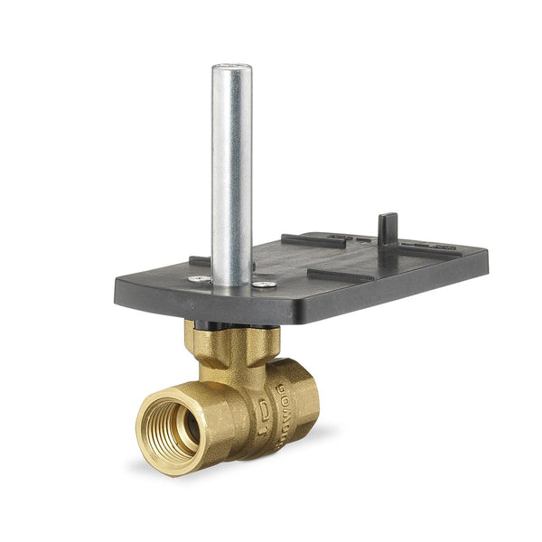 599-10312: 2W 1", 10Cv ball valve, chrome-plated brass ball & brass stem, 200psi close-off