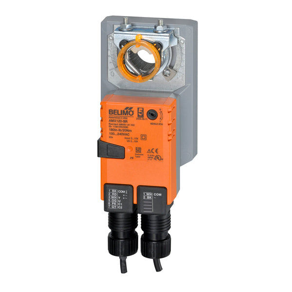 AMX120-SR: Damper Actuator180 inlb Non Spring Return100 to 240V 2-10VDC