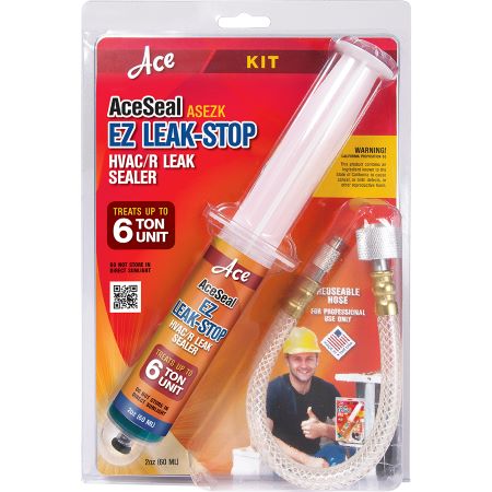 ASEZK: AceSeal EZ Leak-Stop - Leak Sealant Kit w/ Syringe and hose for up to 6 ton unit