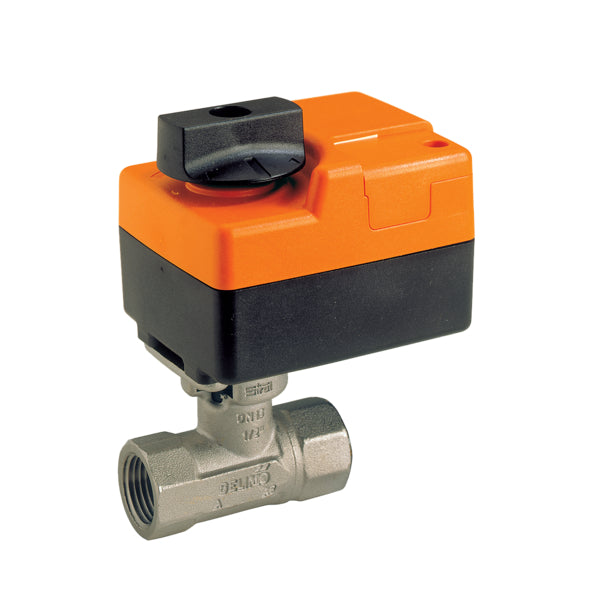 B209+TR24-SR US: 2-way Ball Valve 0.8cv + 24VAC 2-10VDC NSPR Actuator