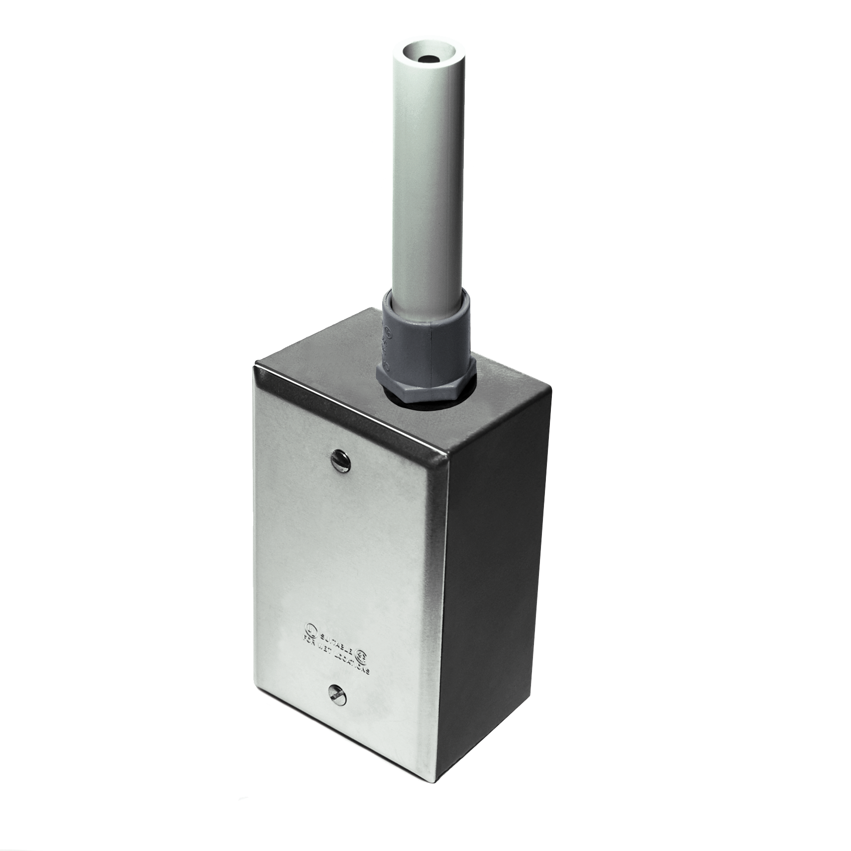 A/10KS-O-BB: 10K Tpe II NEMA 3R (Bell Box) rated enclosure with outside sensor probe.