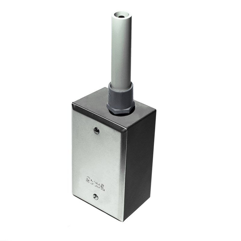 A/10KS-O-BB: 10K Tpe II NEMA 3R (Bell Box) rated enclosure with outside sensor probe.