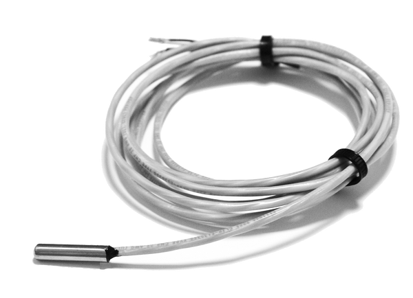 A/100-3W-BP-20-CL2P: 100 Ohm (Three Wires) RTD, Bullet Probe, 1", 20' Plenum Cable