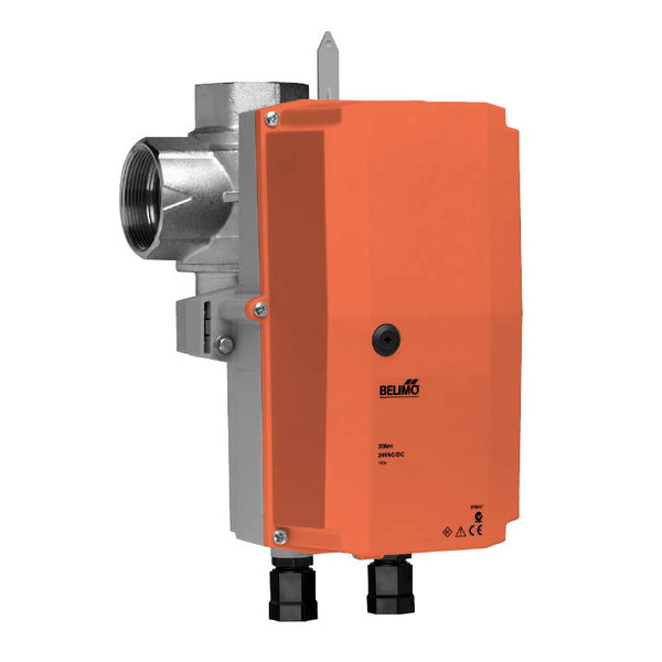 B352+ARX24-SR-T N4: Belimo 2" 3-way CCV 83Cv w/ Non-Spring Return 24V 2-10vdc NEMA 4 Actuator