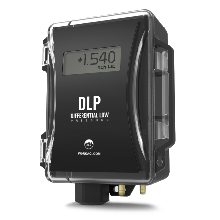 A/DLP-010-W-U-D-A-0: Differential Pressure, (0.5% Acc), 1, 2, 5, 10 inWC, LCD, Unidirectional, Bidirectional