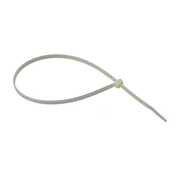 WT15C: White wire ties, 15in. nylon, 50 tensile strength, 100pk