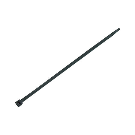 WTB11C: Black wire ties, 11in. nylon, 50 tensile strength, 100pk