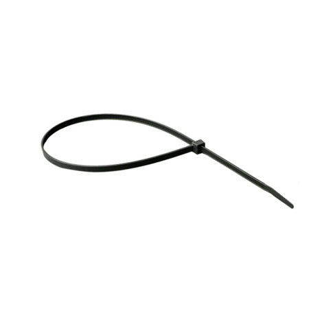 WTB15C: Black wire ties, 15in. nylon, 50 tensile strength, 100pk