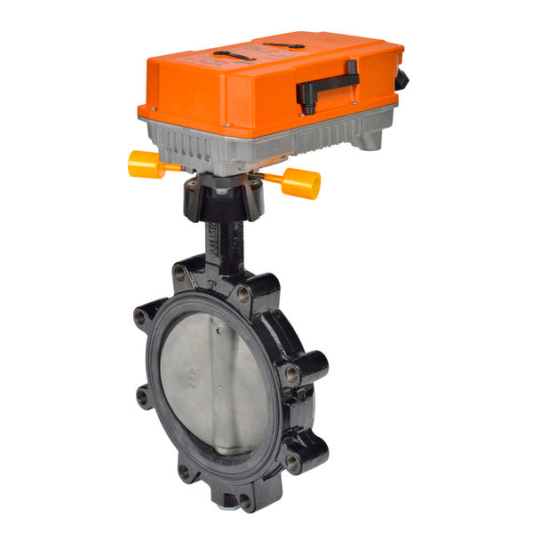 F6125HD+PRBUP-3-T: Butterfly Valve (BFV), 5", 2-way, ANSI ClassConsistent with 125, Cv1022|Valve Actuator, Non fail-safe, AC24...240V / DC24...125V, On/Off