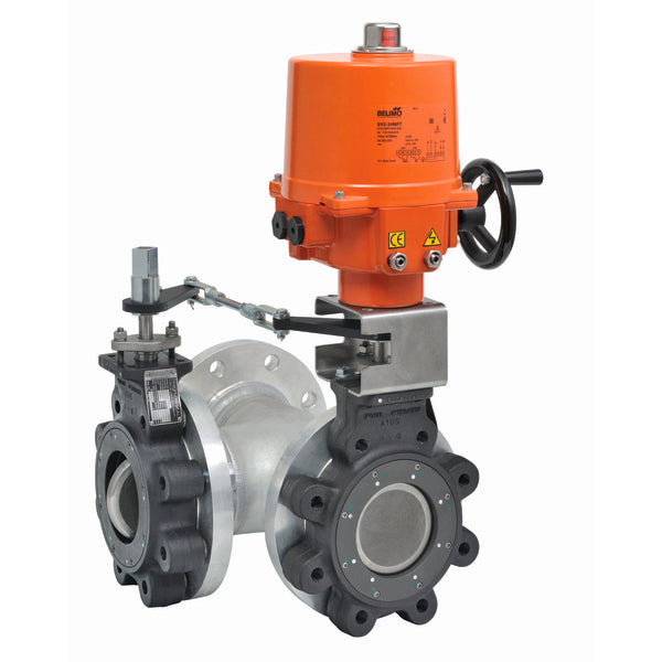 F7250-300SHP+SY4-24: Butterfly Valve,10",3 Way,3194Cv,w/ Non-Spring,24V,On/Off,SW,NEMA 4XH