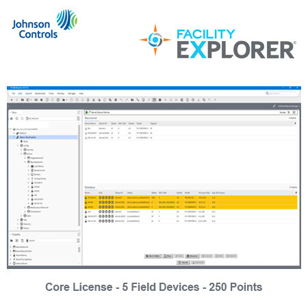 FX-SC9CL005-0: Geo. Restricted Product, FX90 Core License, 5 field devices, 250 points, (Min. Req. SMA - 5 Device)