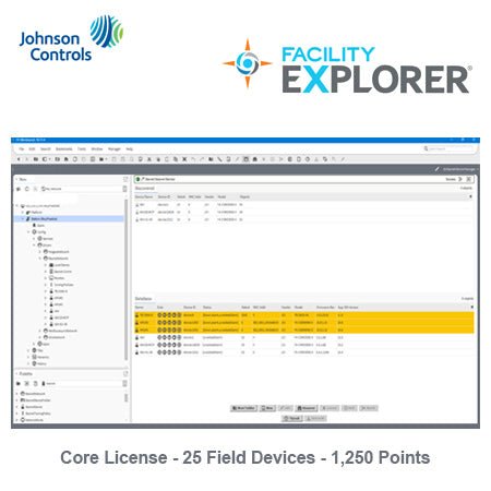 FX-SC9CL025-0: Geo. Restricted Product, FX90 Core License, 25 field devices, 1,250 points, (Min. Req. SMA - 25 Device)