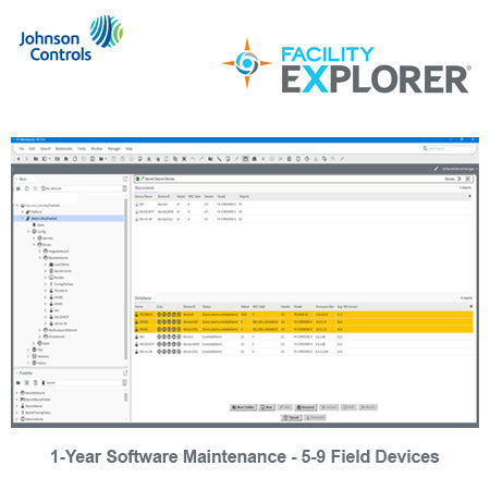 FX-SC9D005M1-6: Geo. Restricted Product, 1-Year Software Maintenance for FX90 with 5-9 field devices