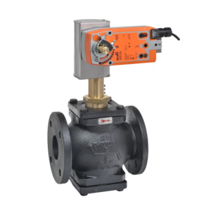 G680C+AFBUP-S-X1: Globe Valve,3",2 Way,90Cv,w/ Spring Return,24 -240V,On/Off,SW