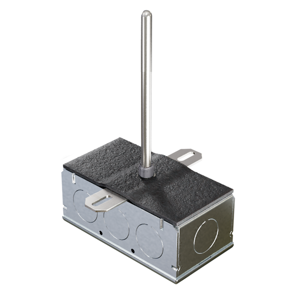 A/CP-D-8-GD: Duct Sensor, 8",10K-CP (Type II) ThermistorProbe with a Galvanized J Box housing