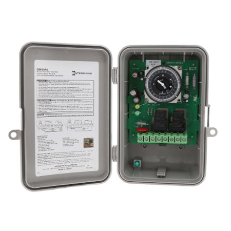 GM40AV: 24hr 40a 120-277v DPDT Mechanical Timer