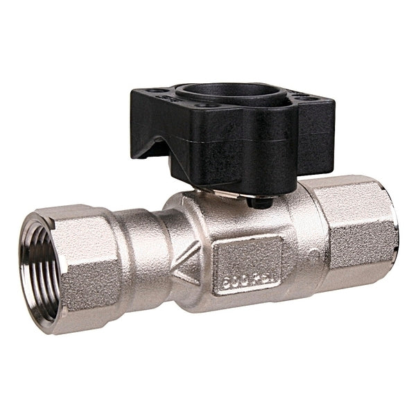 B220HT928: Ball Valve 3/4", NPT, 9.28 Cv, 2 Way, Equal Percentage Flow, Brass Body with Stainless Steel Ball and Stem for High Temperature Water (266 F Maximum)