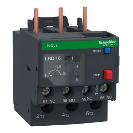 LRD16: TeSys Deca, thermal overload relay, 9 to 13 A, class 10A