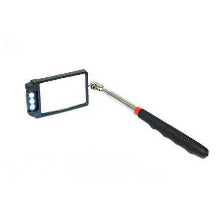 MA-IM24A: Rectangular Inspection mirror with 3 LED lights