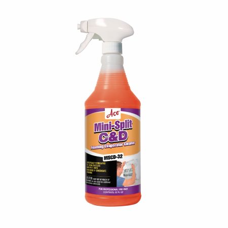 MSCD32: Mini-Split C & D - Aluminum Safe Mini-Split Evaporator Cleaner 32 oz