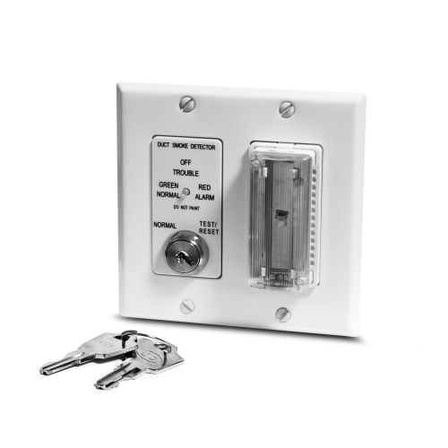 MSR-50RKAV/W/C: Remote with Key, Strobe, Sounder, White Double Gang Plate