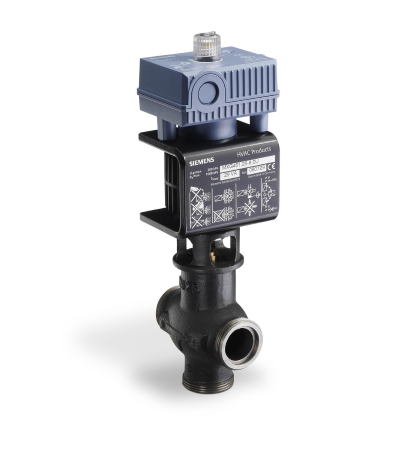 MXG461.50-30U: Magnetic Valve, 2", 2-way or floating, 35.1 Cv, 0-10V control, with NPT unions