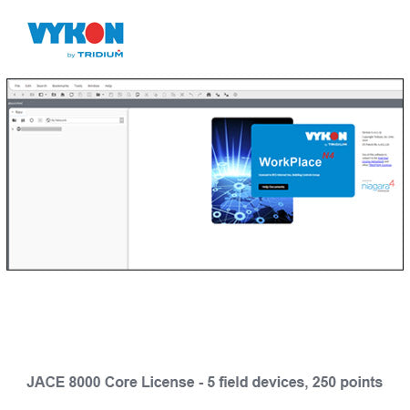 NC-8005: JACE 8000 Core License - 5 field devices, 250 points, (Min. Req. SMA - 5 Device)