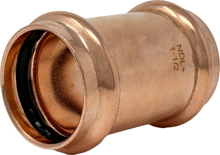 CP0-NSTOP-12: 3/4" Copper Press P x P Coupling w No Stop