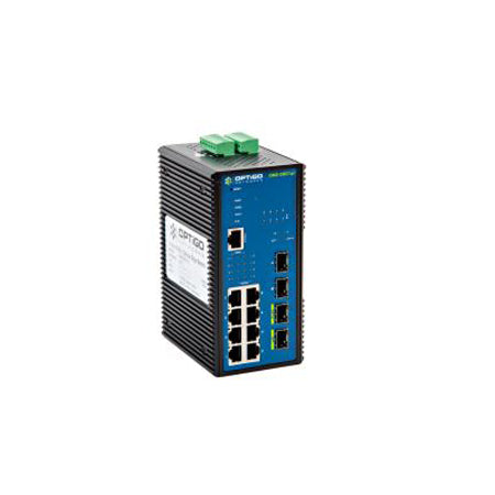 ONS-C801pi: Edge switch, 8 x 10/100, -40C to +75C, 240W PoE+, DIN, (use CX/CU-SFP, optional ACC-PS-48V300W)