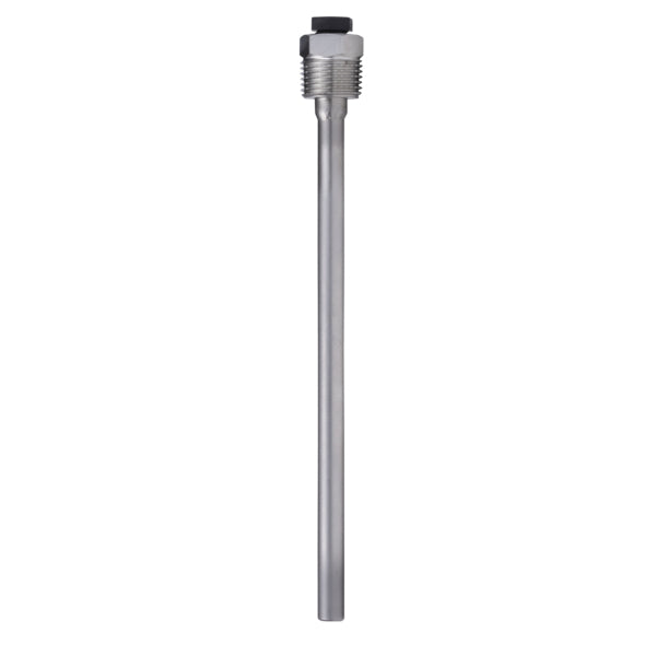 A-22P-A07: Thermowell pocket (fabricated) Stainless steel, 4" [100 mm], 1/2" NPT, wrench size 3/4"