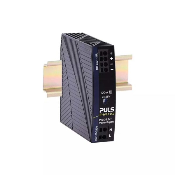 PULS-PIM36.241: 100-240VAC input, 24VDC, 1.5A, 36W