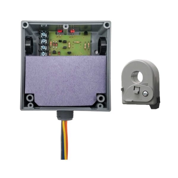 RIBXLCRF: Enclosed Solid-Core AC Sensor Fixed +10Amp SPDT Relay10-30Vac/dc